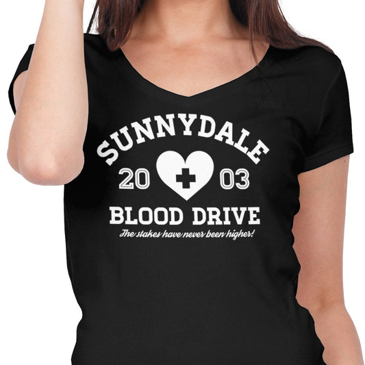 Sunnydale Blood Drive - Women's V-Neck