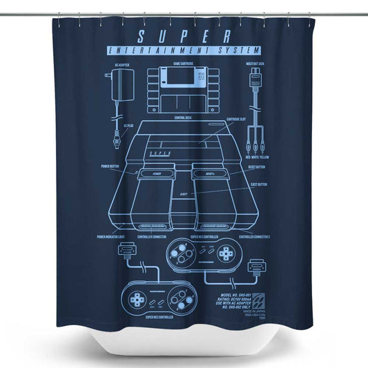 Super Entertainment System - Shower Curtain