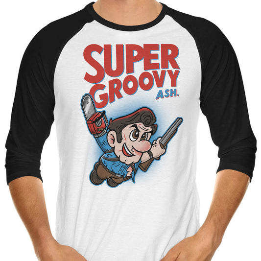 Super Groovy - 3/4 Sleeve Raglan T-Shirt