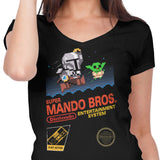 Super Mando Bros - Women's V-Neck