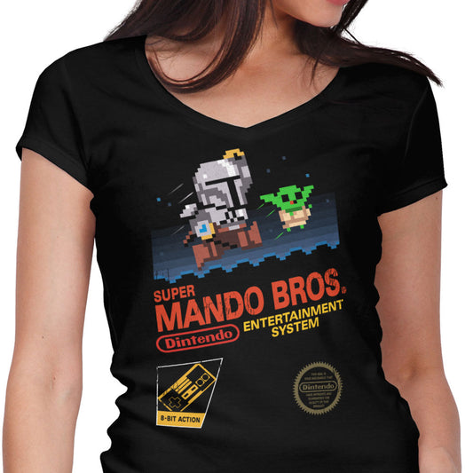 Super Mando Bros - Women's V-Neck