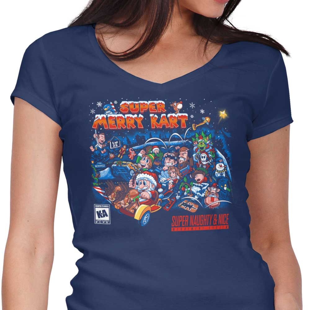 Super Merry Kart - Women's V-Neck