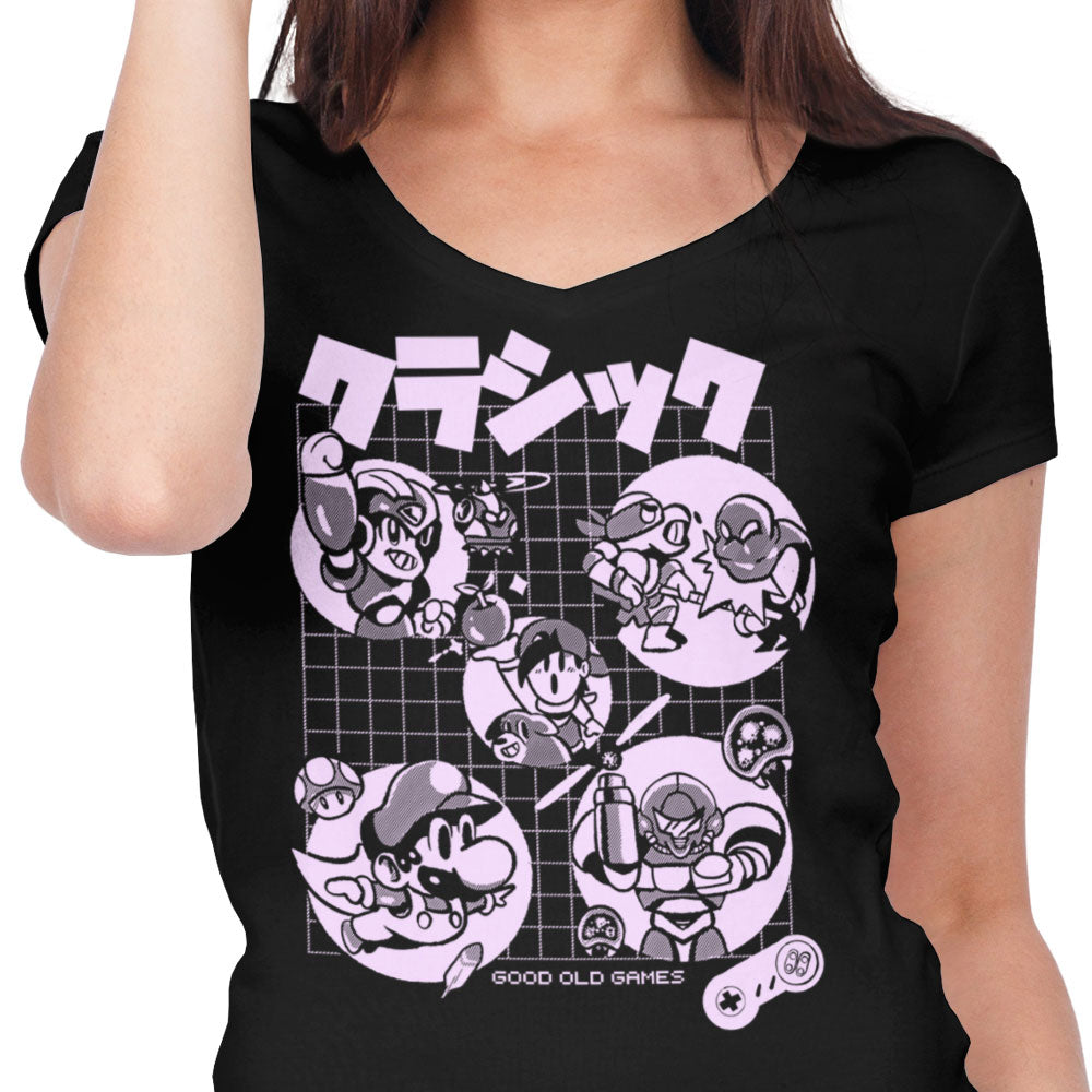 Super Old Games - Women's V-Neck