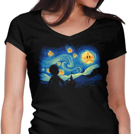 Super Starry Night - Women's V-Neck