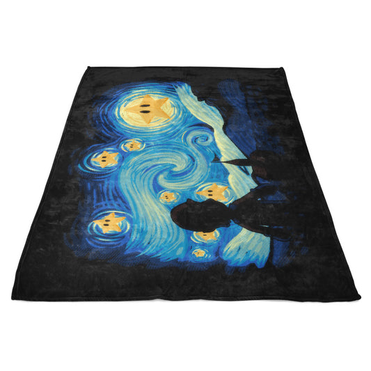 Super Starry Night - Fleece Blanket