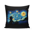 Super Starry Night - Throw Pillow