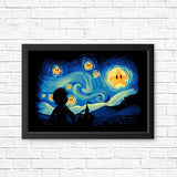 Super Starry Night - Posters & Prints