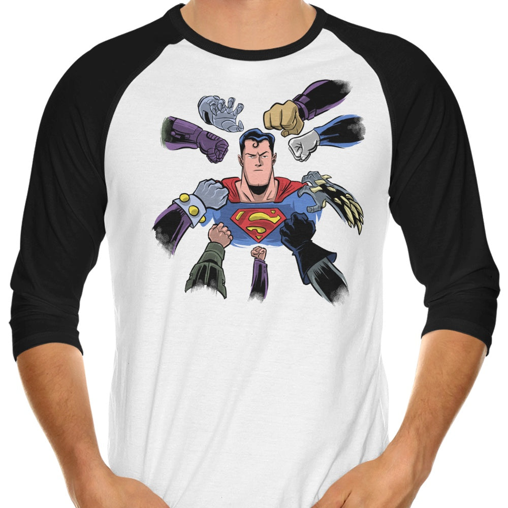 Super Surrounded - 3/4 Sleeve Raglan T-Shirt
