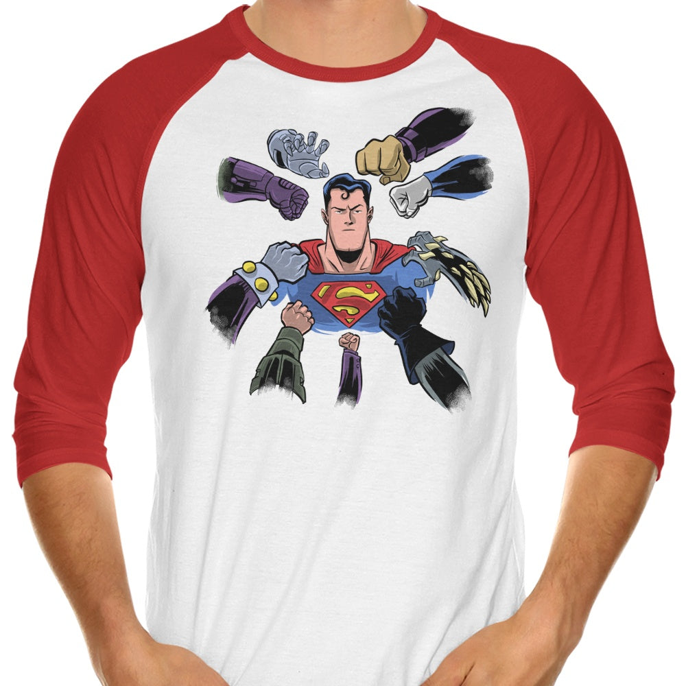 Super Surrounded - 3/4 Sleeve Raglan T-Shirt
