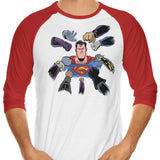 Super Surrounded - 3/4 Sleeve Raglan T-Shirt