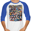 Superhumans vs. Masterminds - 3/4 Sleeve Raglan T-Shirt