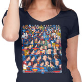 Superhumans vs. Masterminds - Women's V-Neck