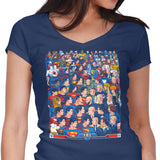 Superhumans vs. Masterminds - Women's V-Neck