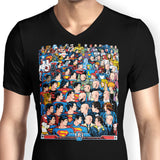Superhumans vs. Masterminds - Men's V-Neck