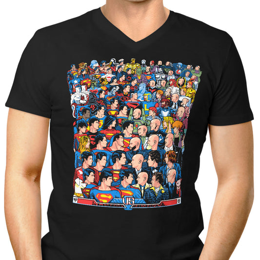 Superhumans vs. Masterminds - Men's V-Neck