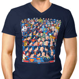 Superhumans vs. Masterminds - Men's V-Neck