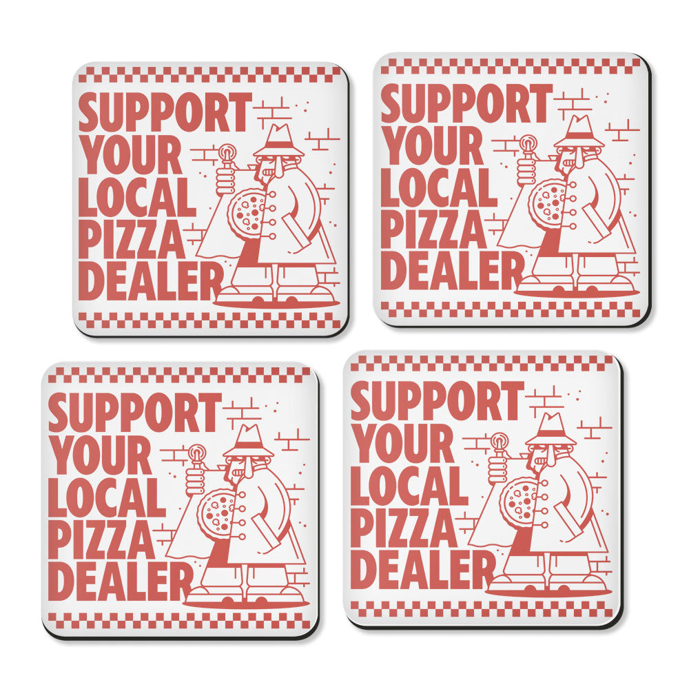 Support Local Pizza - Coasters