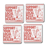 Support Local Pizza - Coasters
