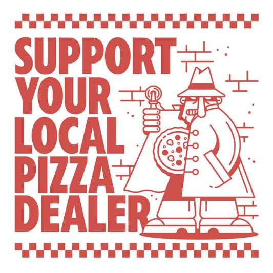 Support Local Pizza - Throw Pillow