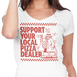Support Local Pizza - Women's V-Neck