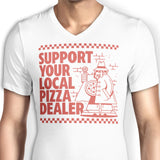 Support Local Pizza - Men's V-Neck