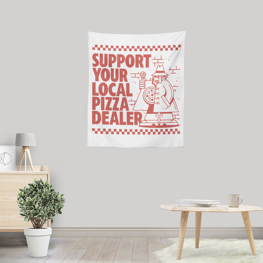 Support Local Pizza - Wall Tapestry
