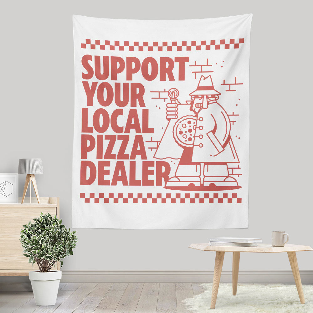 Support Local Pizza - Wall Tapestry