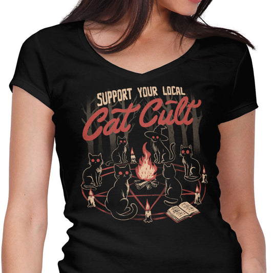 Support Your Cat Cult - Women's V-Neck