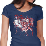 Surrounded by Evil - Women's V-Neck