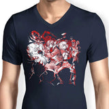 Surrounded by Evil - Men's V-Neck
