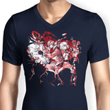 Surrounded by Evil - Men's V-Neck