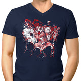 Surrounded by Evil - Men's V-Neck