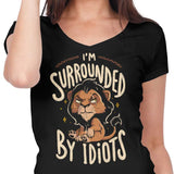 Surrounded by Idiots - Women's V-Neck