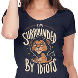 Surrounded by Idiots - Women's V-Neck