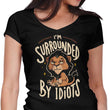Surrounded by Idiots - Women's V-Neck