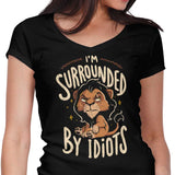 Surrounded by Idiots - Women's V-Neck