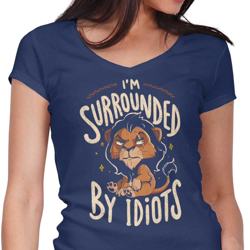 Surrounded by Idiots - Women's V-Neck