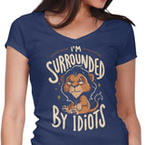 Surrounded by Idiots - Women's V-Neck