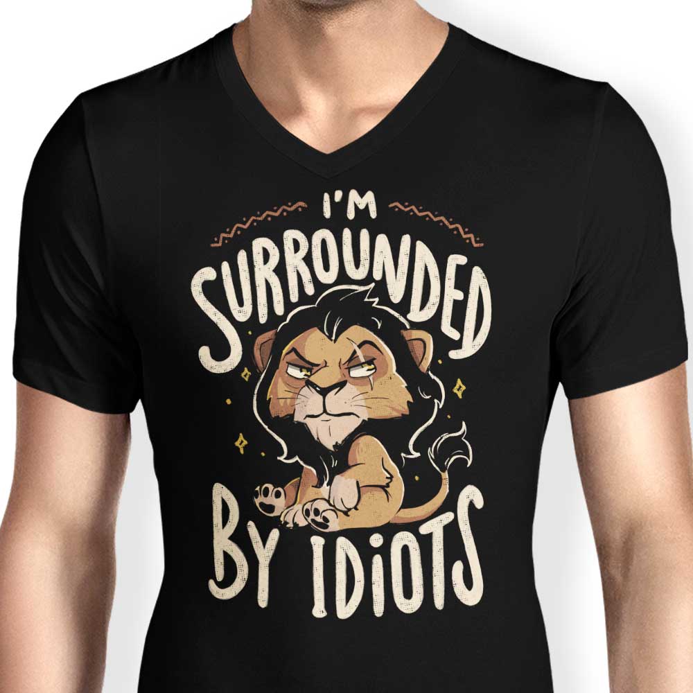 Surrounded by Idiots - Men's V-Neck