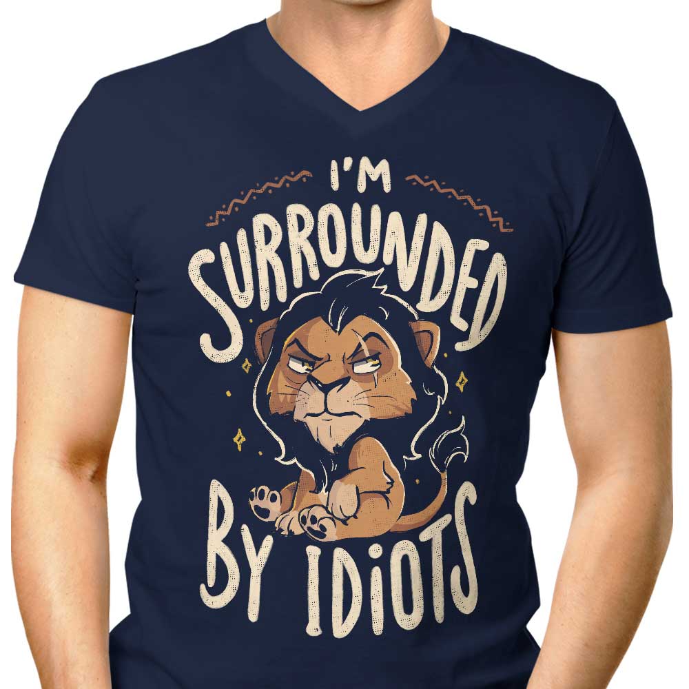 Surrounded by Idiots - Men's V-Neck