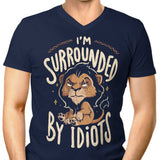 Surrounded by Idiots - Men's V-Neck