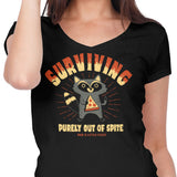 Surviving Out of Spite - Women's V-Neck