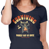 Surviving Out of Spite - Women's V-Neck
