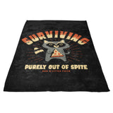Surviving Out of Spite - Fleece Blanket
