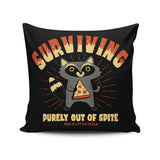 Surviving Out of Spite - Throw Pillow