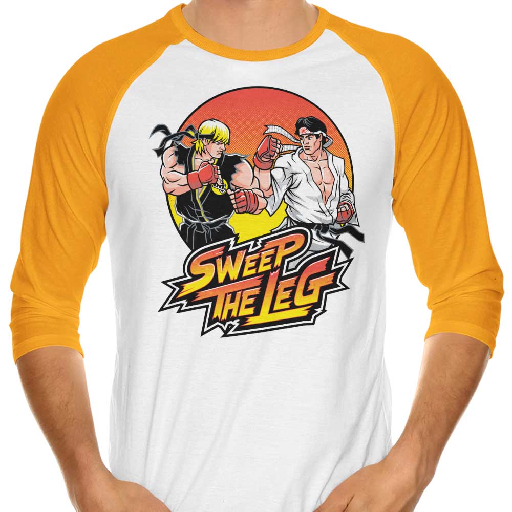 Sweep the Leg - 3/4 Sleeve Raglan T-Shirt