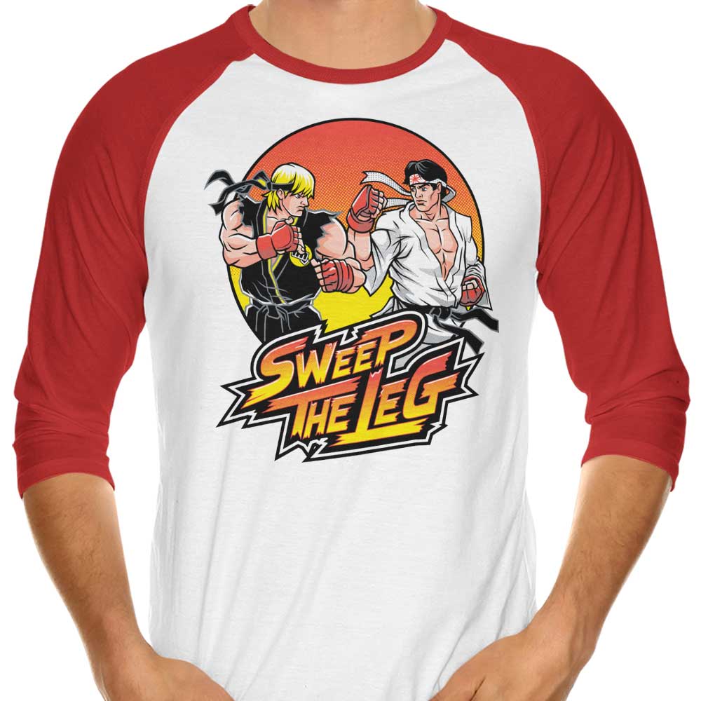 Sweep the Leg - 3/4 Sleeve Raglan T-Shirt