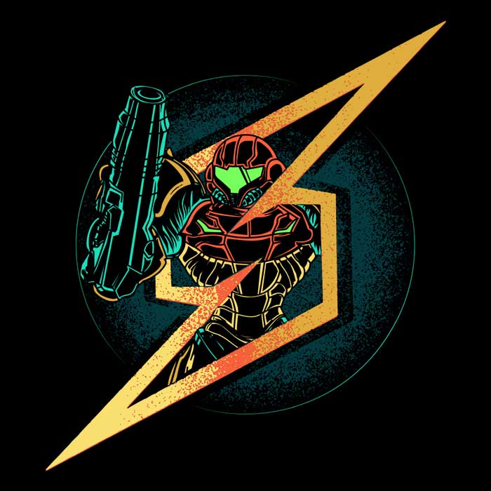 Symbol of Samus - Throw Pillow