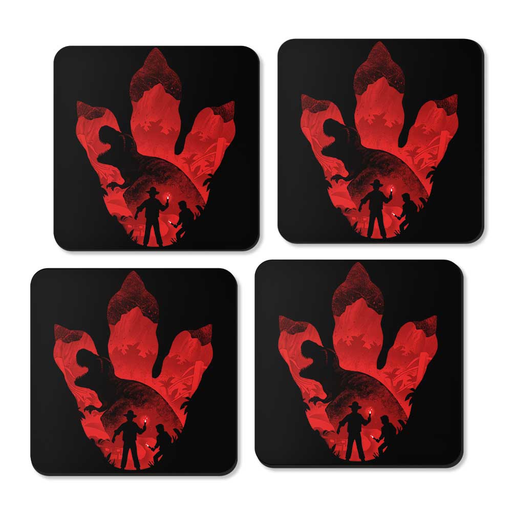 T-Rex Footprint - Coasters