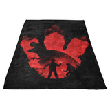 T-Rex Footprint - Fleece Blanket